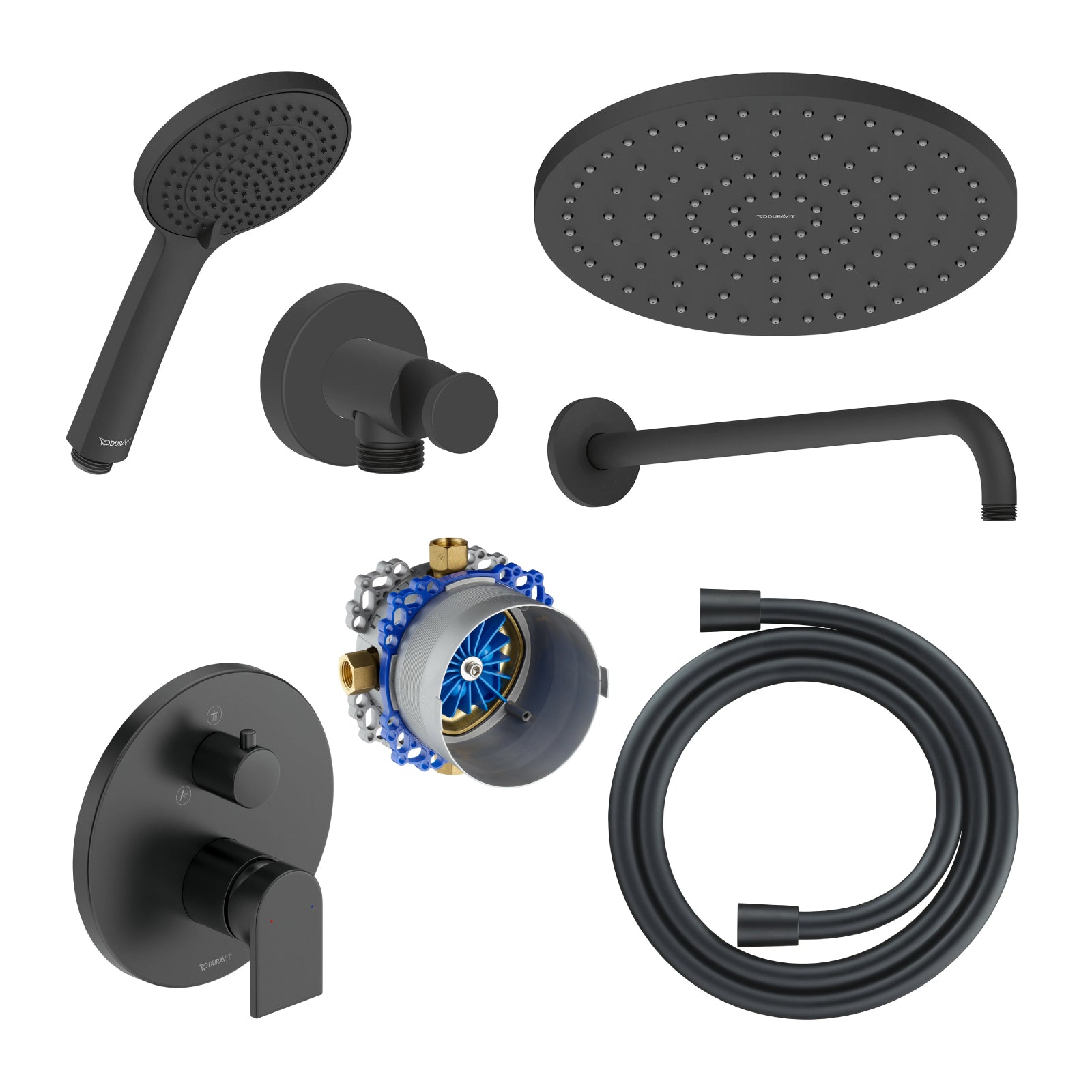 Duravit Tulum inbouw douchekraan met regendouche