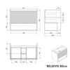 Meuble salle de bain BELDIVO 80 cm