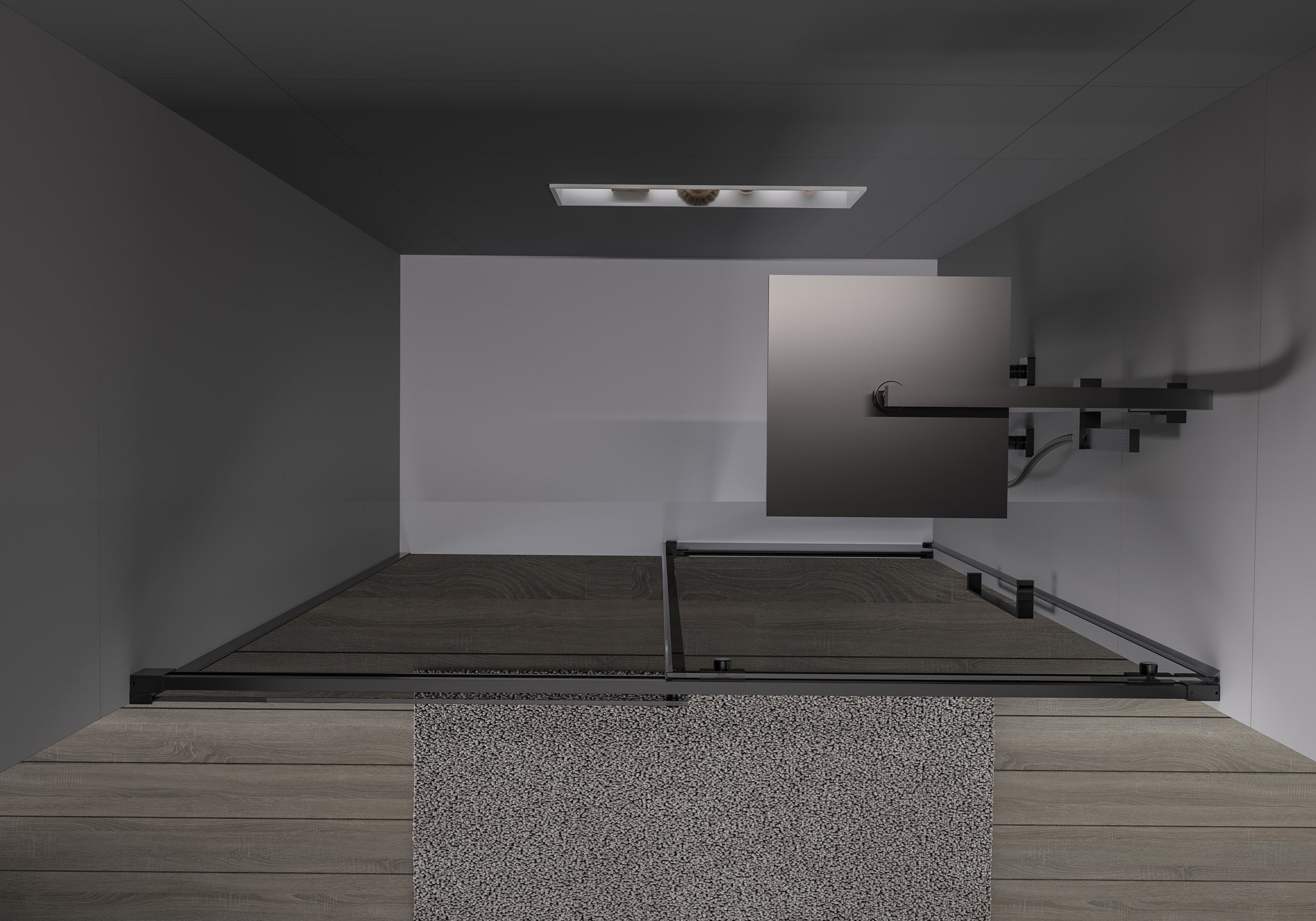 Porte de douche en niche coulissante Soft-Close DX906 FLEX