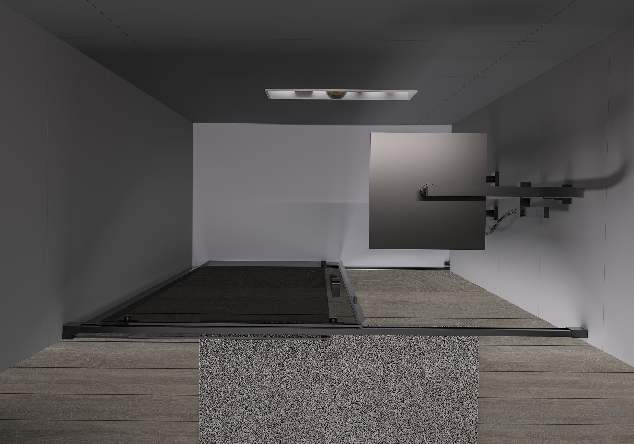 Porte de douche en niche coulissante Soft-Close DX906 FLEX