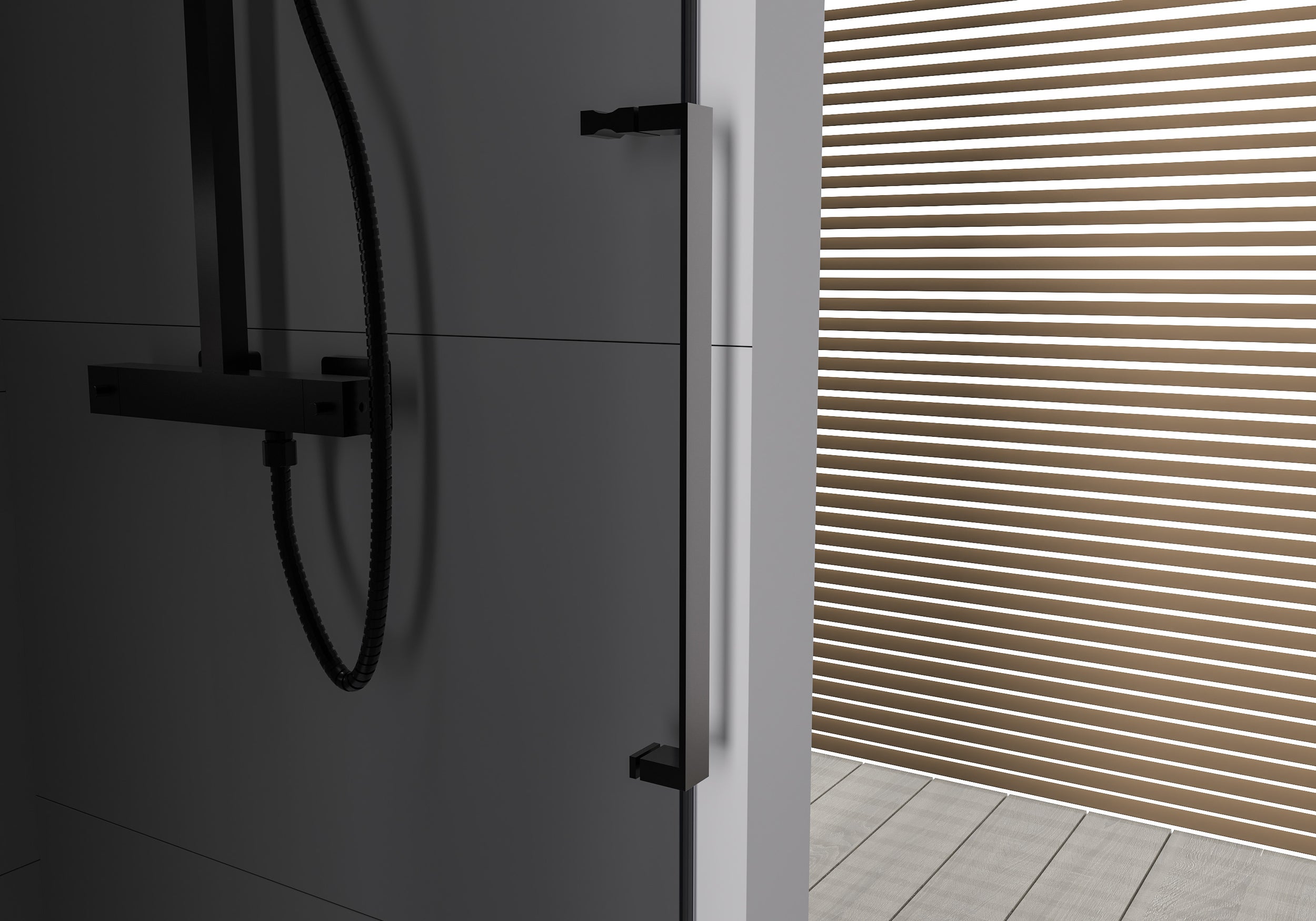 Porte de douche en niche coulissante Soft-Close DX906 FLEX