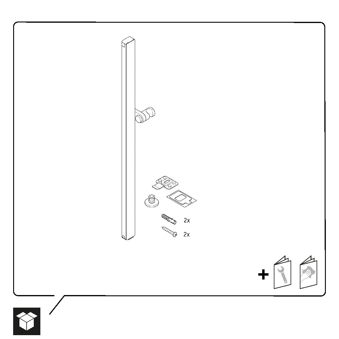 Duravit Universele douchestang