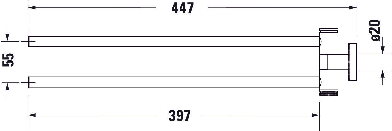 Porte-serviettes Duravit D-Code