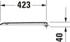 Abattant WC universel Duravit avec fermeture amortie pour D-Code