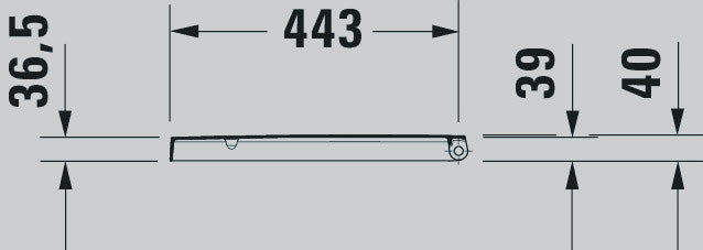 Abattant WC universel Duravit avec mécanisme Soft-Close pour ME by Starck