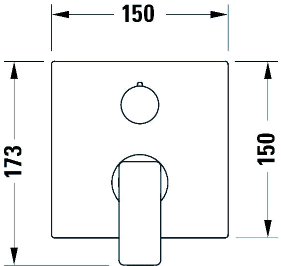 Duravit Manhattan Mitigeur monocommandé pour douche encastré
