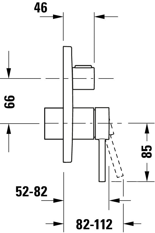 Duravit Circle Mitigeur monocommandé pour douche encastré