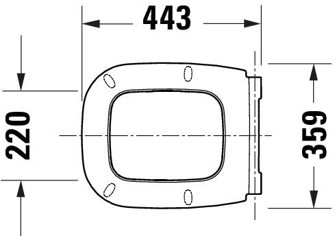 Abattant WC universel Duravit Univavo avec fermeture douce