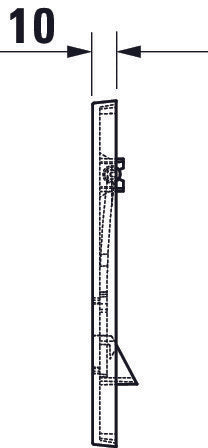 Duravit DuraSystem mechanische actuatorenplaat voor WC
