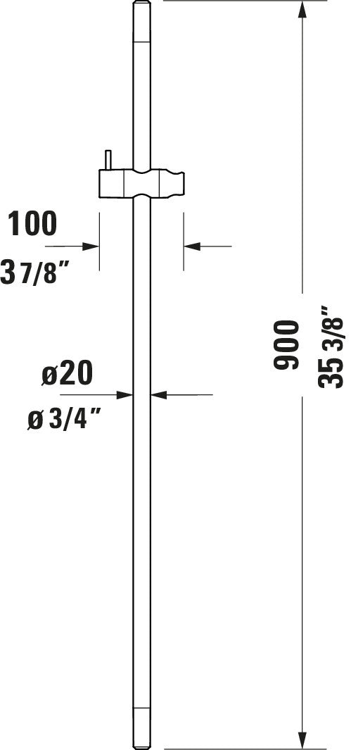 Duravit Universele douchestang