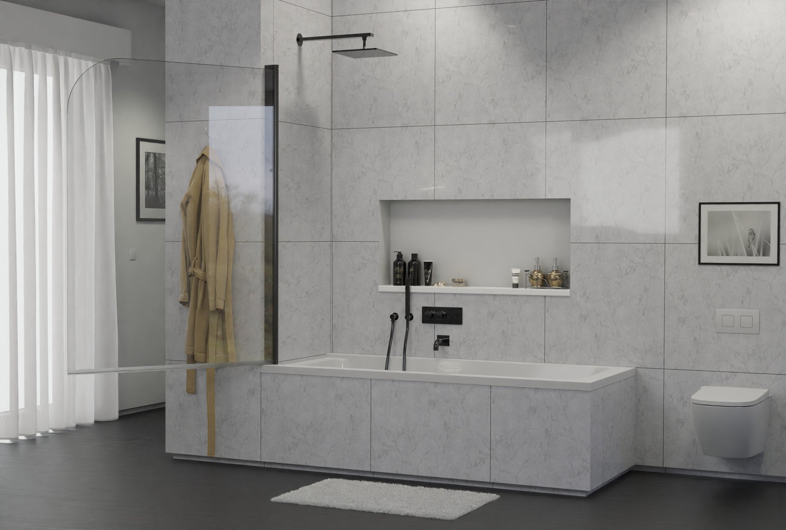 Panneau de baignoire pivotant NT201