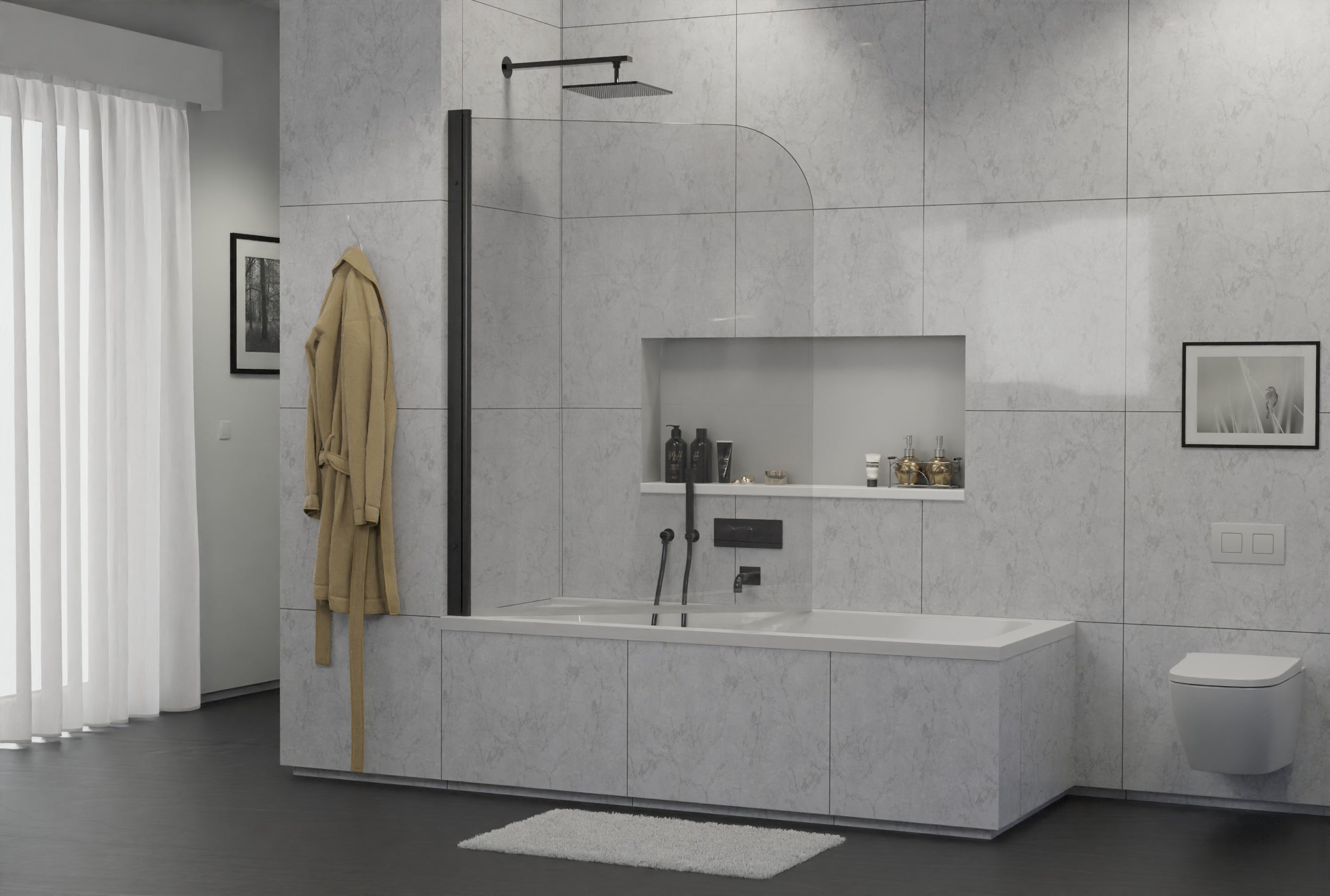 Panneau de baignoire pivotant NT201