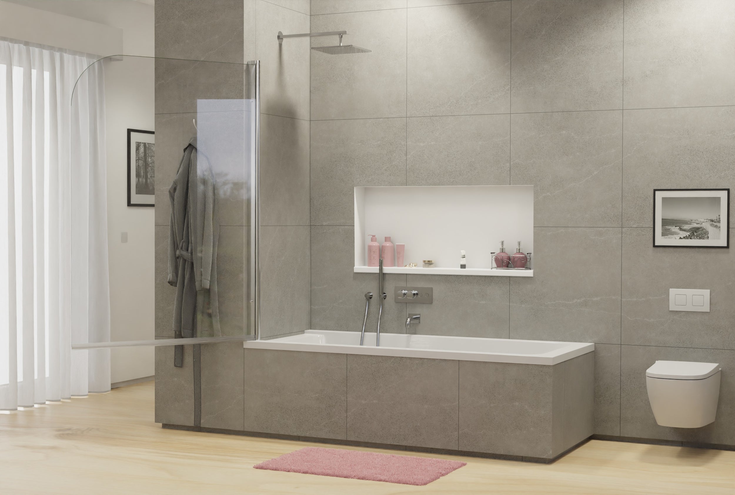 Panneau de baignoire pivotant NT201