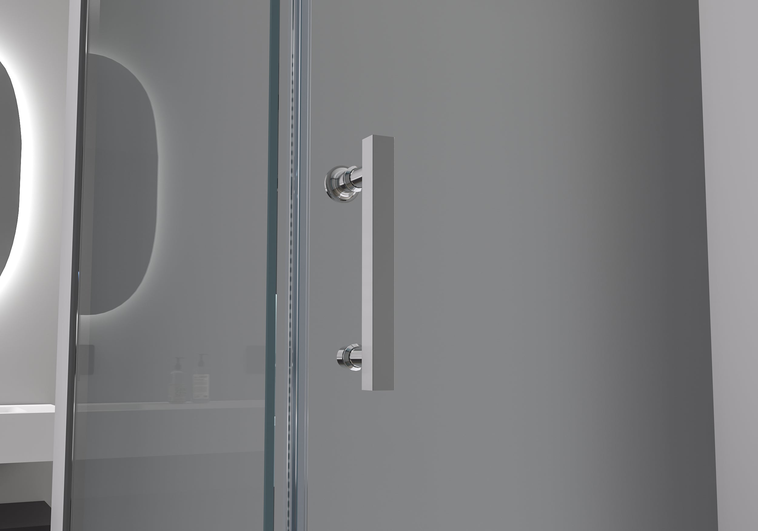 Paroi de douche avec porte coulissante EX806