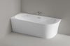 Baignoire d'angle semi-ilot NORA CORNER - Acrylique