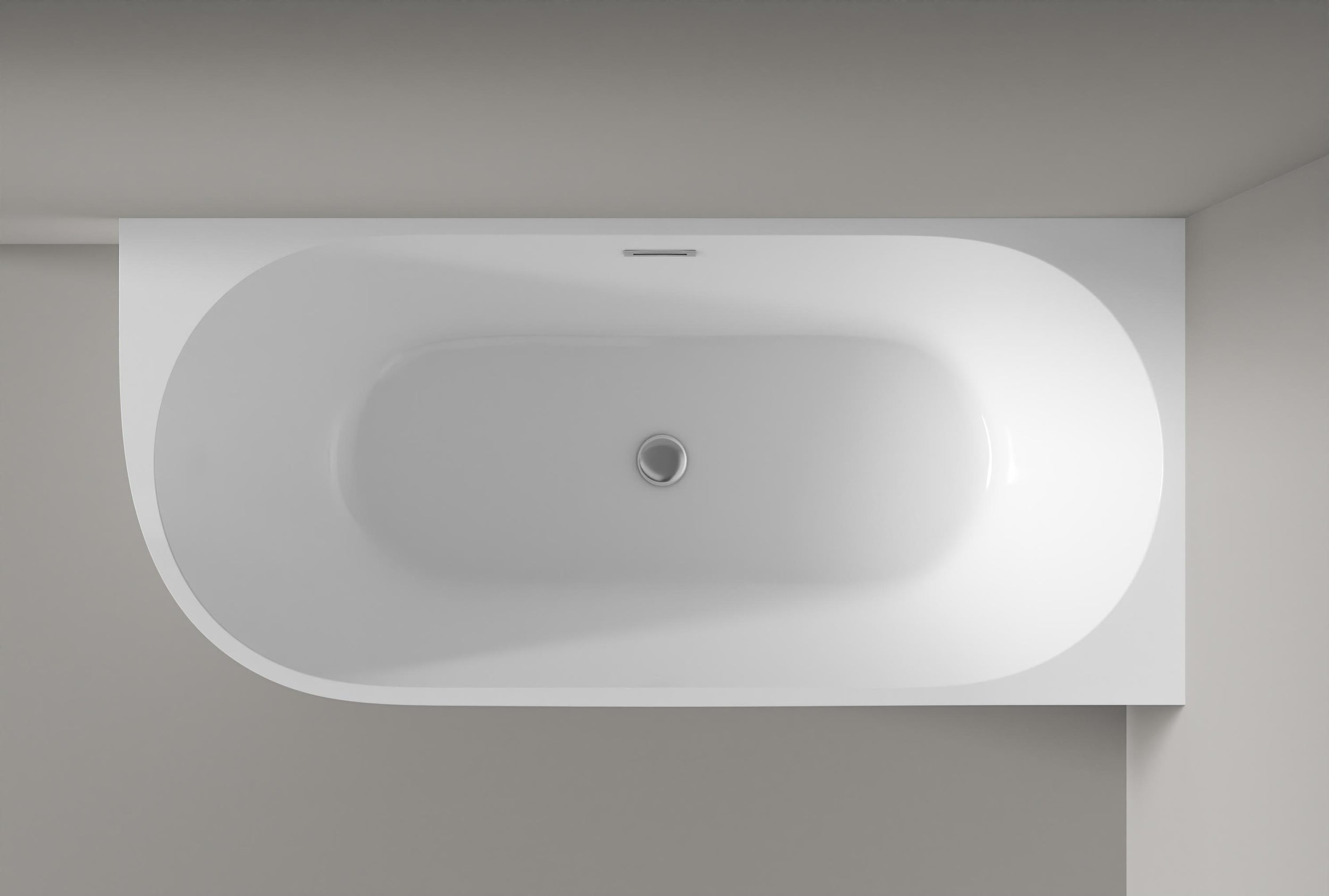 Baignoire d'angle semi ilot NOVA CORNER - Acrylique