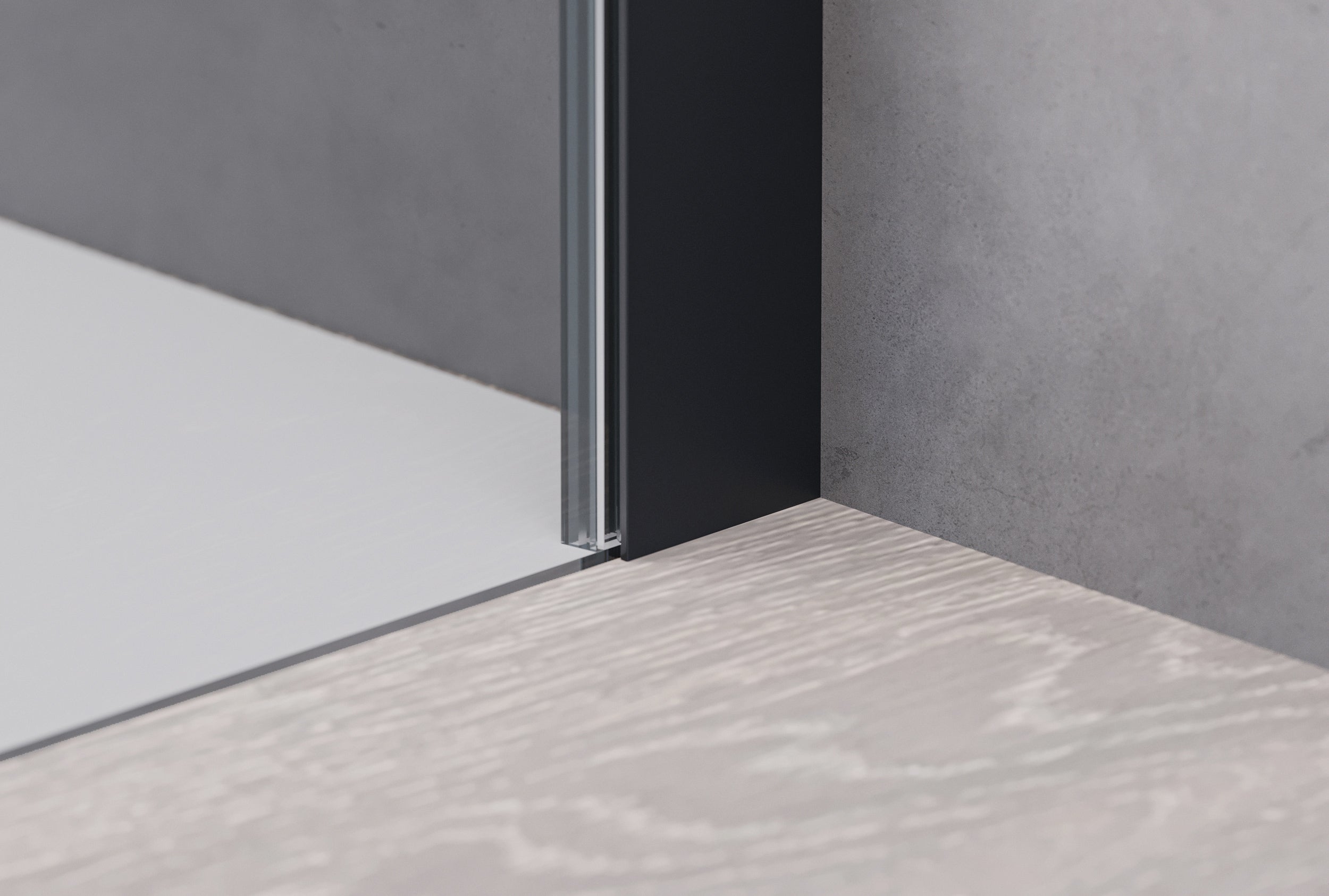 Paroi de douche en niche avec porte pivotante - deux panneaux fixes NT607 - FLEX