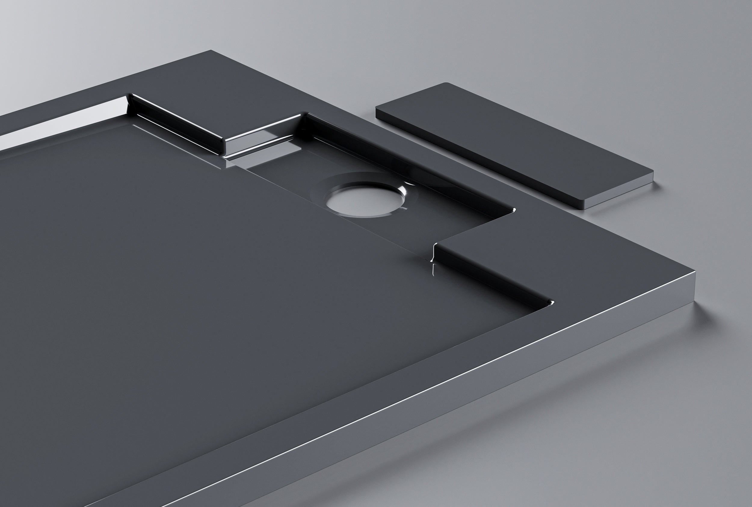 Douchebak in gegoten mineraalsteen