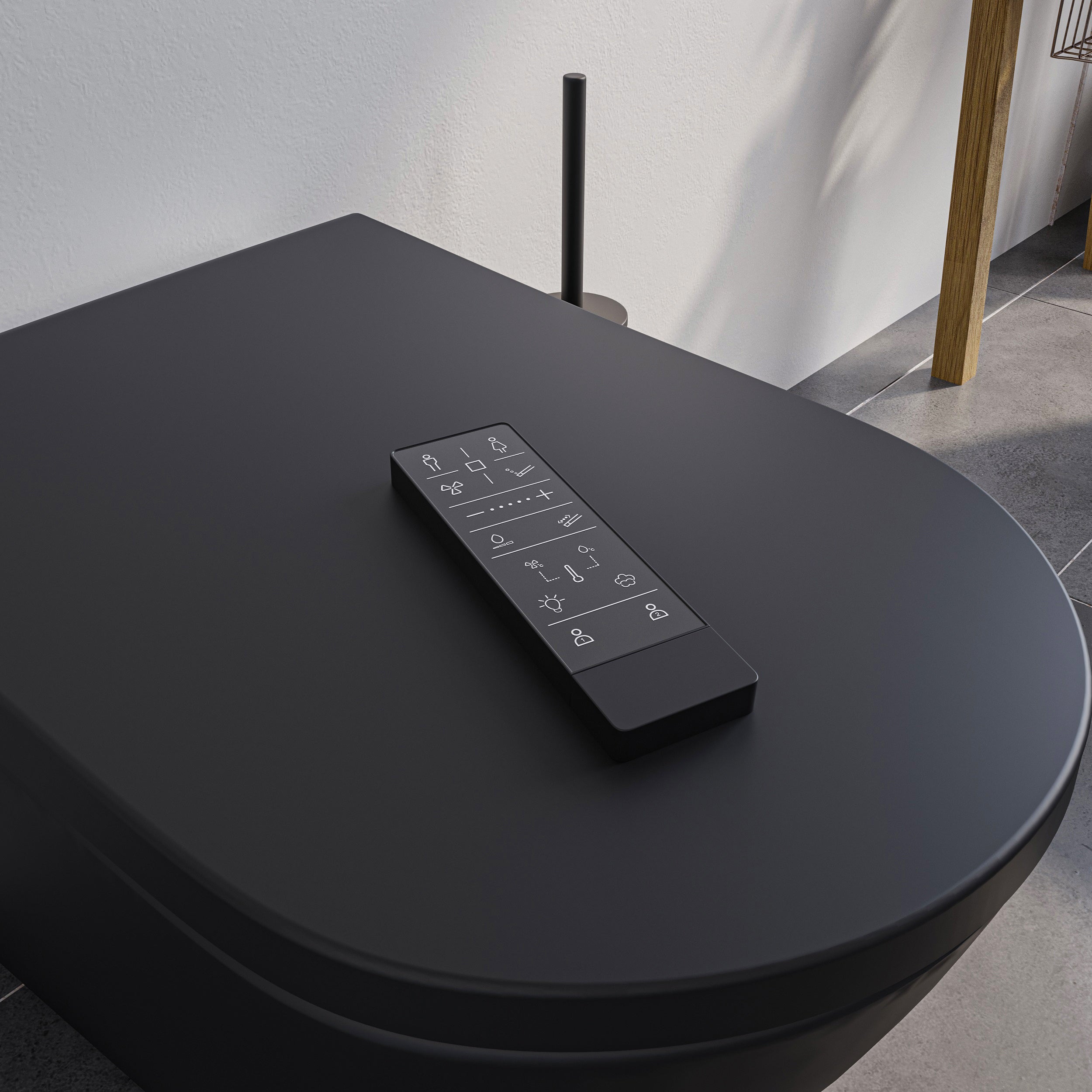 PREMIUM 1102 douchewc zwart mat