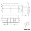 Badmeubelset VIREO 120 cm met dubbele wastafel
