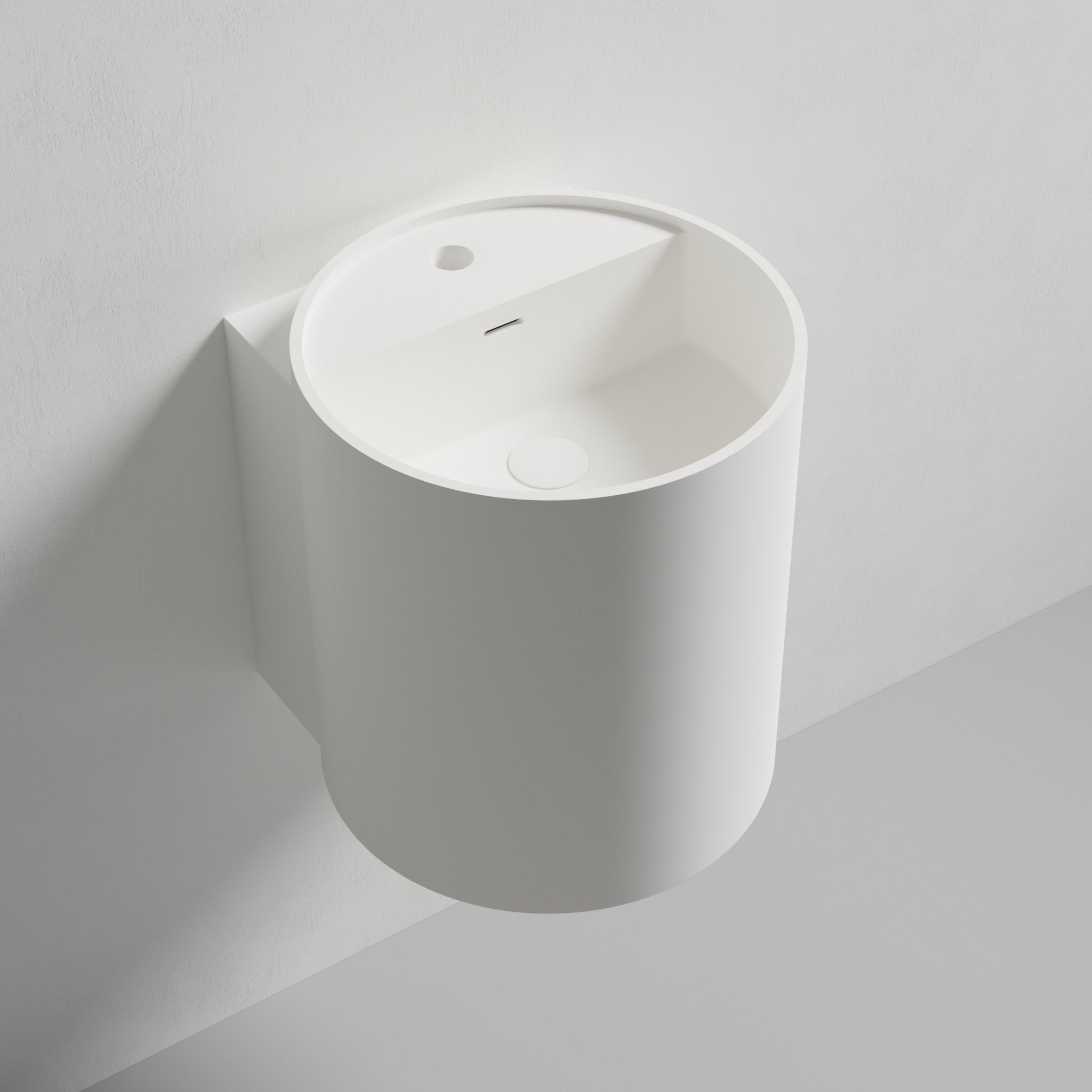 Lavabo mural NT2440 en fonte minérale