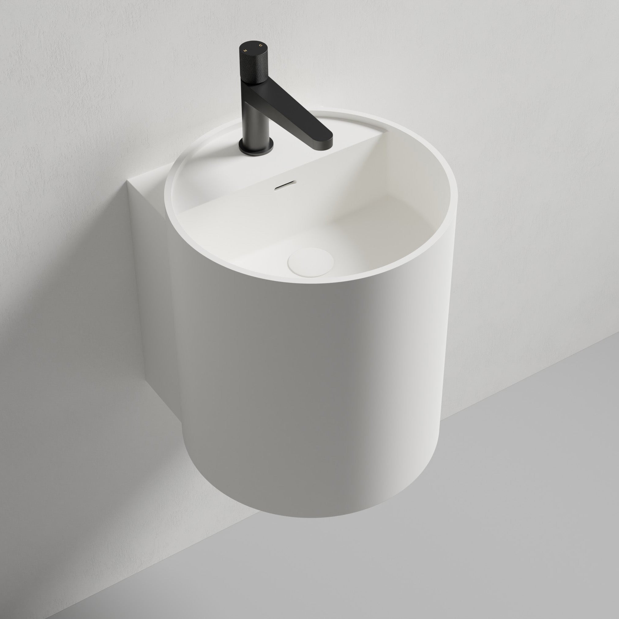 Lavabo mural NT2440 en fonte minérale