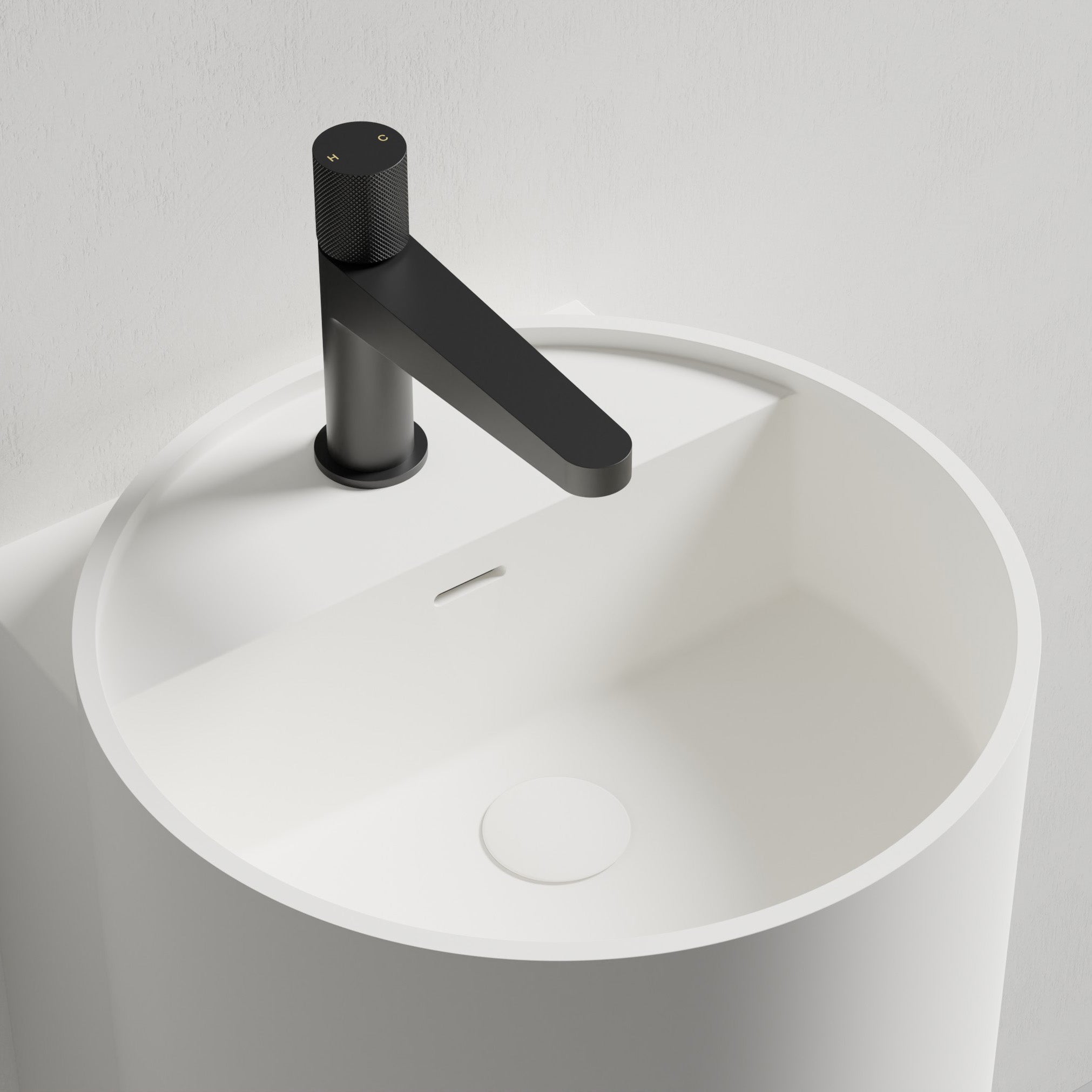 Lavabo mural NT2440 en fonte minérale