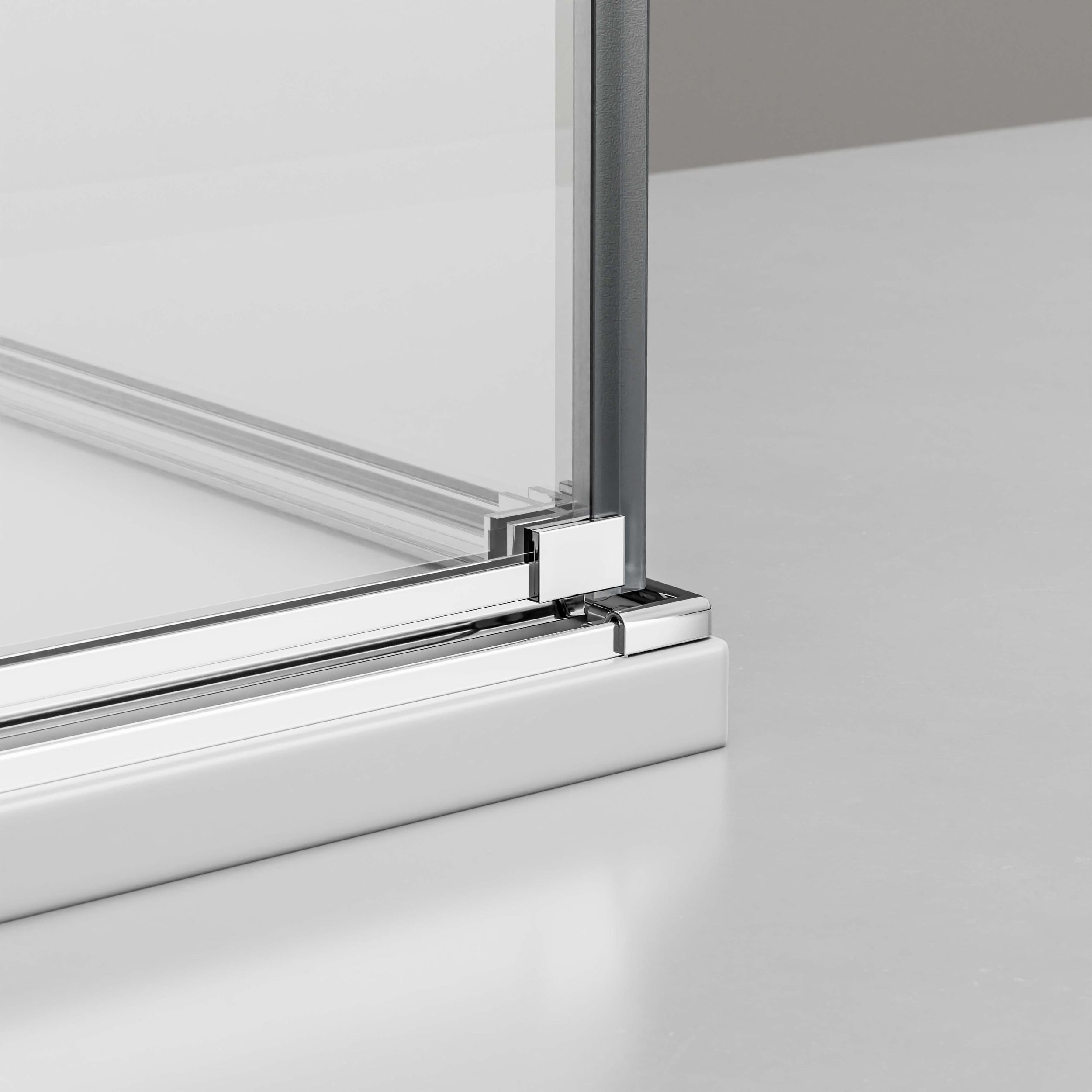 Cabine de douche d'angle avec portes battantes DX407