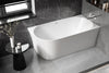Baignoire d'angle semi-îlot NOVA SLIM LINE - Acrylique