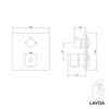Inbouw thermostaat LAVOA