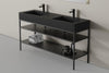 Washbasin metal console 150S