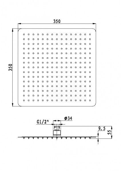 Extra-thin shower head DPG2003