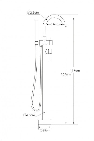 Design freestanding faucet 8028