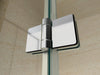 Corner shower enclosure  EX213 -  NANO safety glass - 90 x 90 x 195cm - without shower tray
