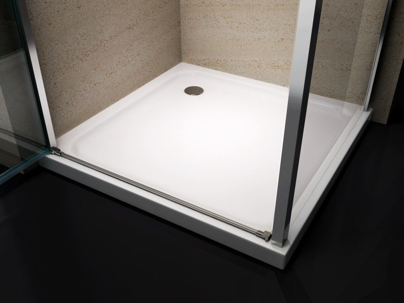 Corner shower enclosure EX416 - genuine NANO glass 8mm - without shower tray