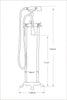 Freestanding Bath Shower Mixer Tap 1414