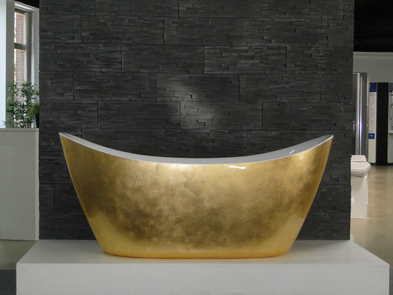 Freestanding bathtub SIENA - Gold Effect sanitary acrylic