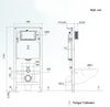WC compleet pakket 43: WC B-8030R Zwart