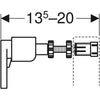 Kit d'installation Geberit Duofix pour montage en applique