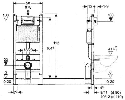 Geberit Duofix Basic voorwandelement