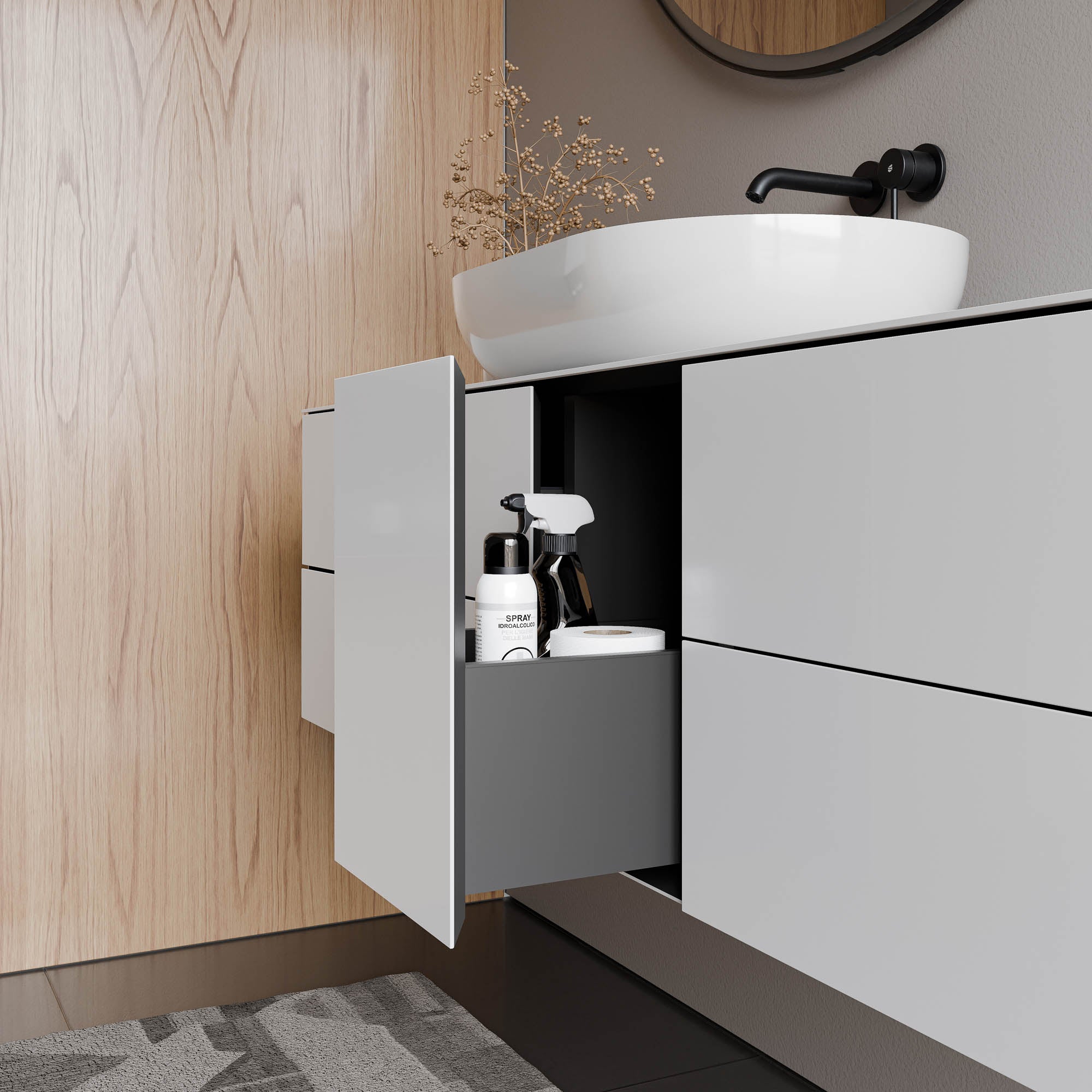 Meuble sous-lavabo ARCTIC 1400