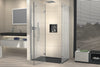 Cabine d’angle avec porte pivotante sur panneau fixe NT403
