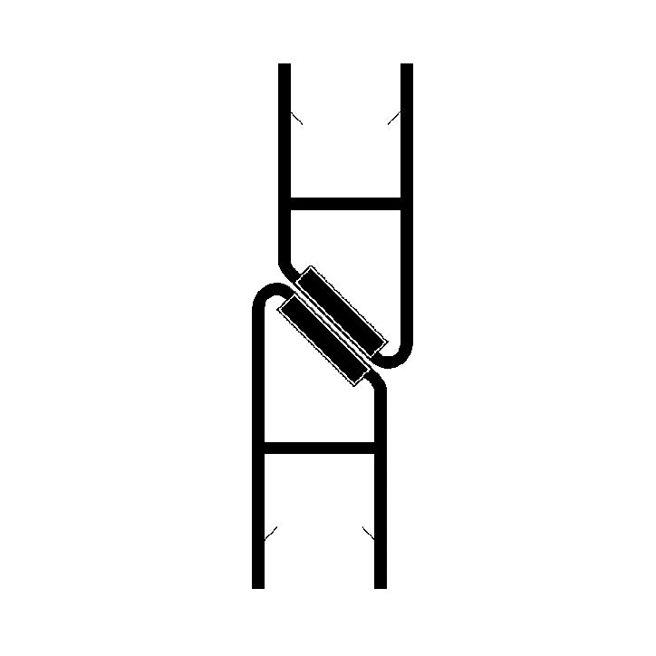 Joint de douche magnétique - Parois de douche EX213 / NT213 / DX403 / NT407 / EX412 / EX802