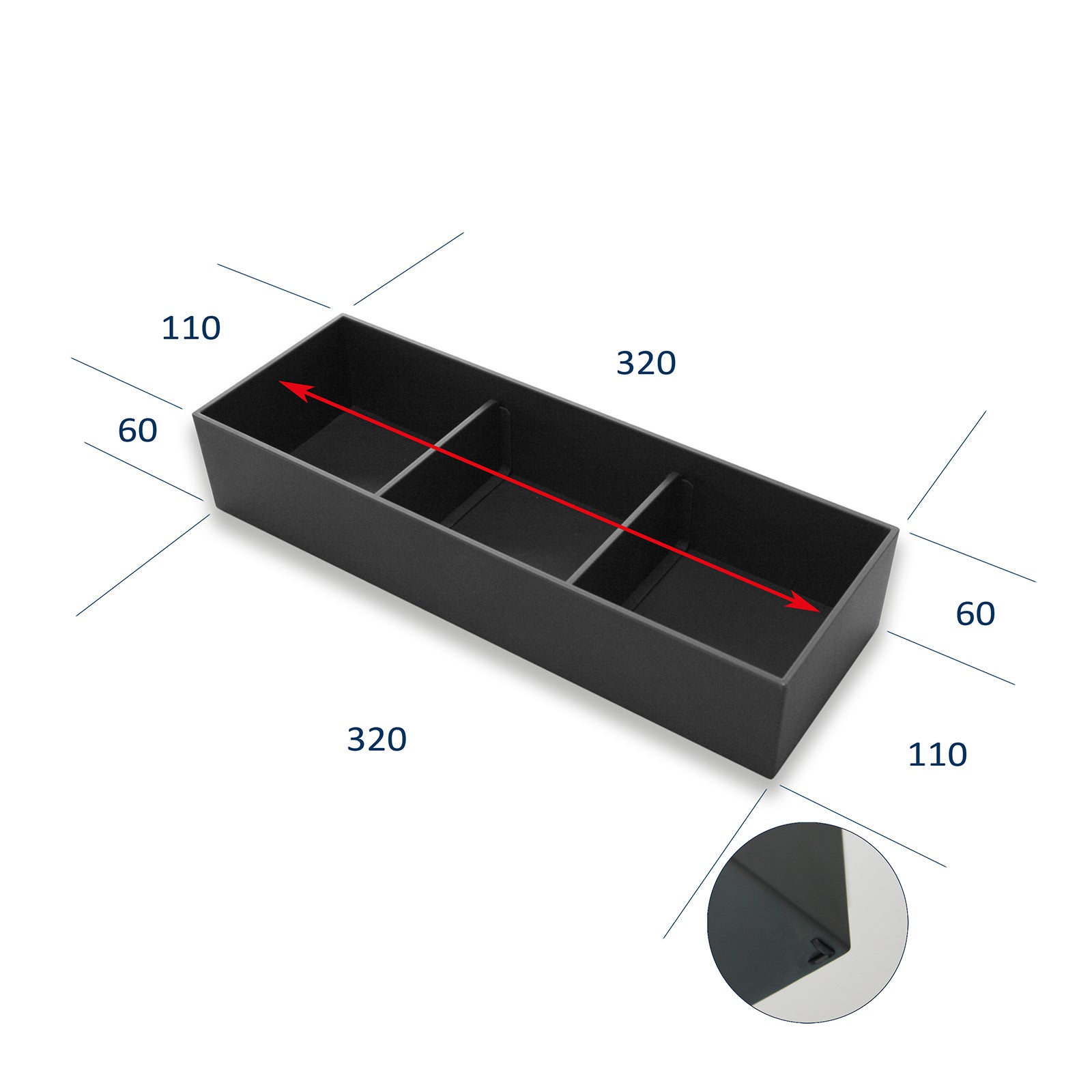Lade-inzet cosmetica-inzet COMBI