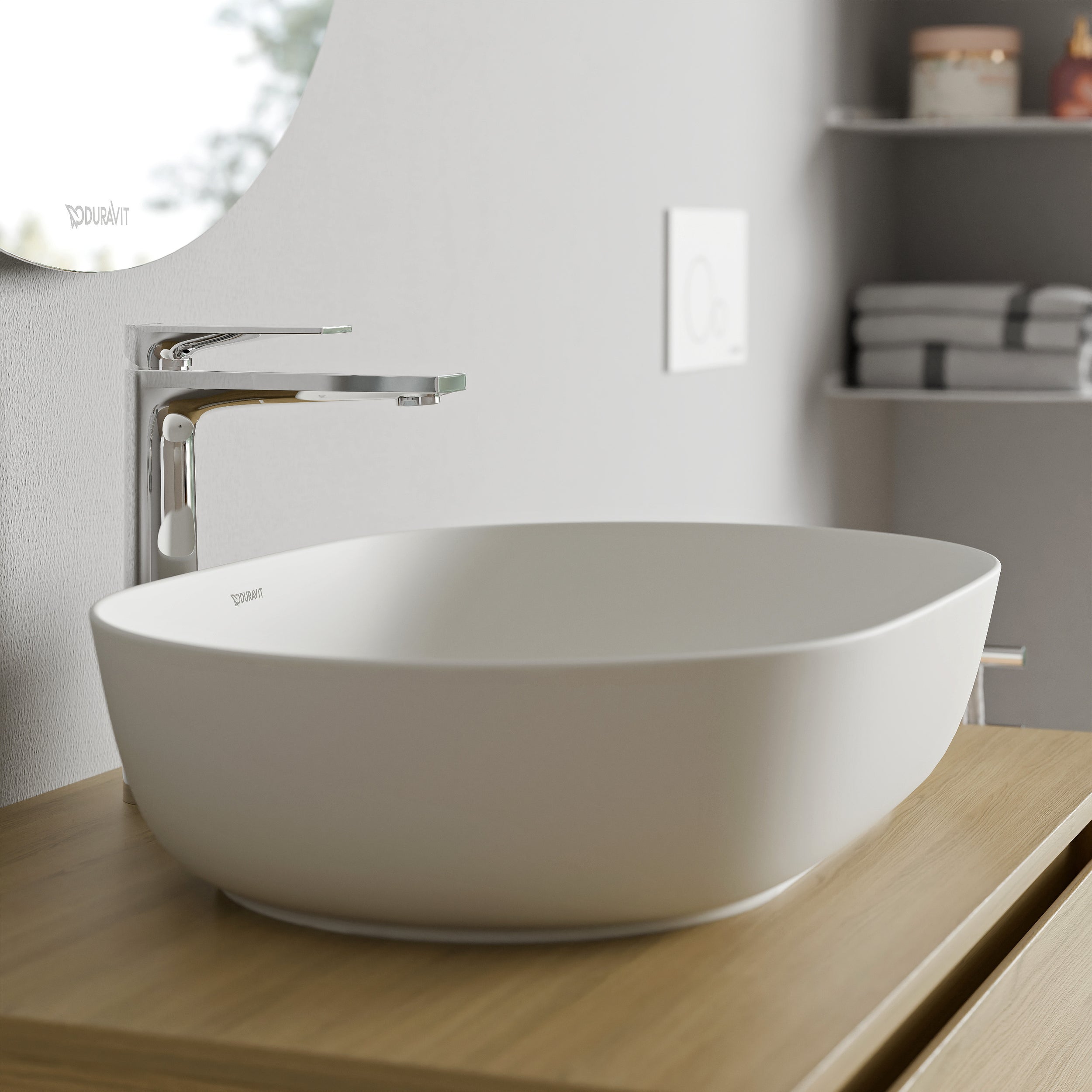 Duravit Lagoa Aufsatzwaschbecken 60 cm, DuraCast Smooth