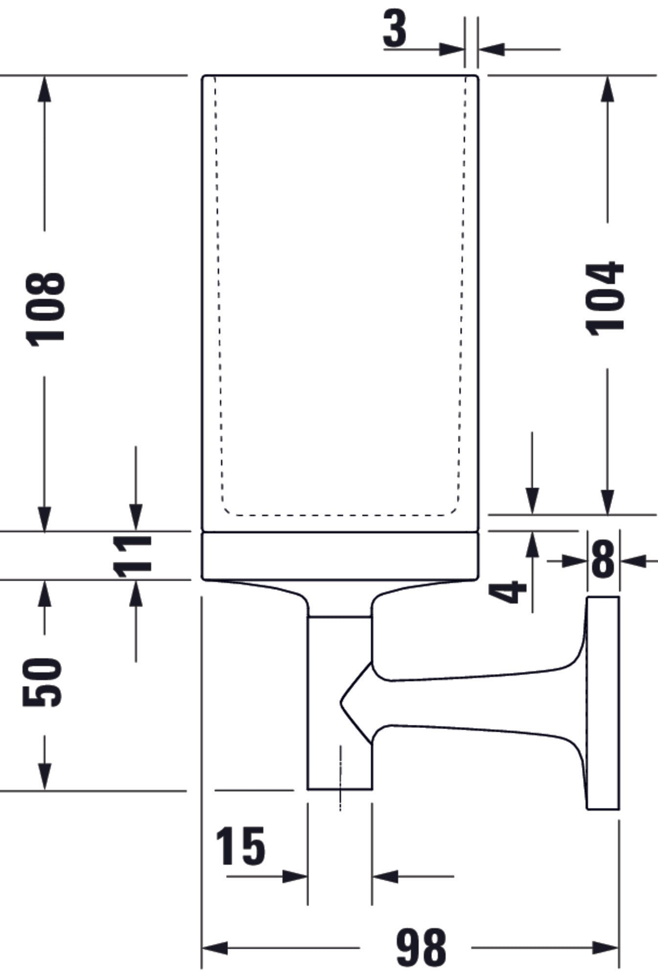 Gobelet à dents Duravit Starck T