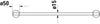 Duravit Starck T handdoekhouder