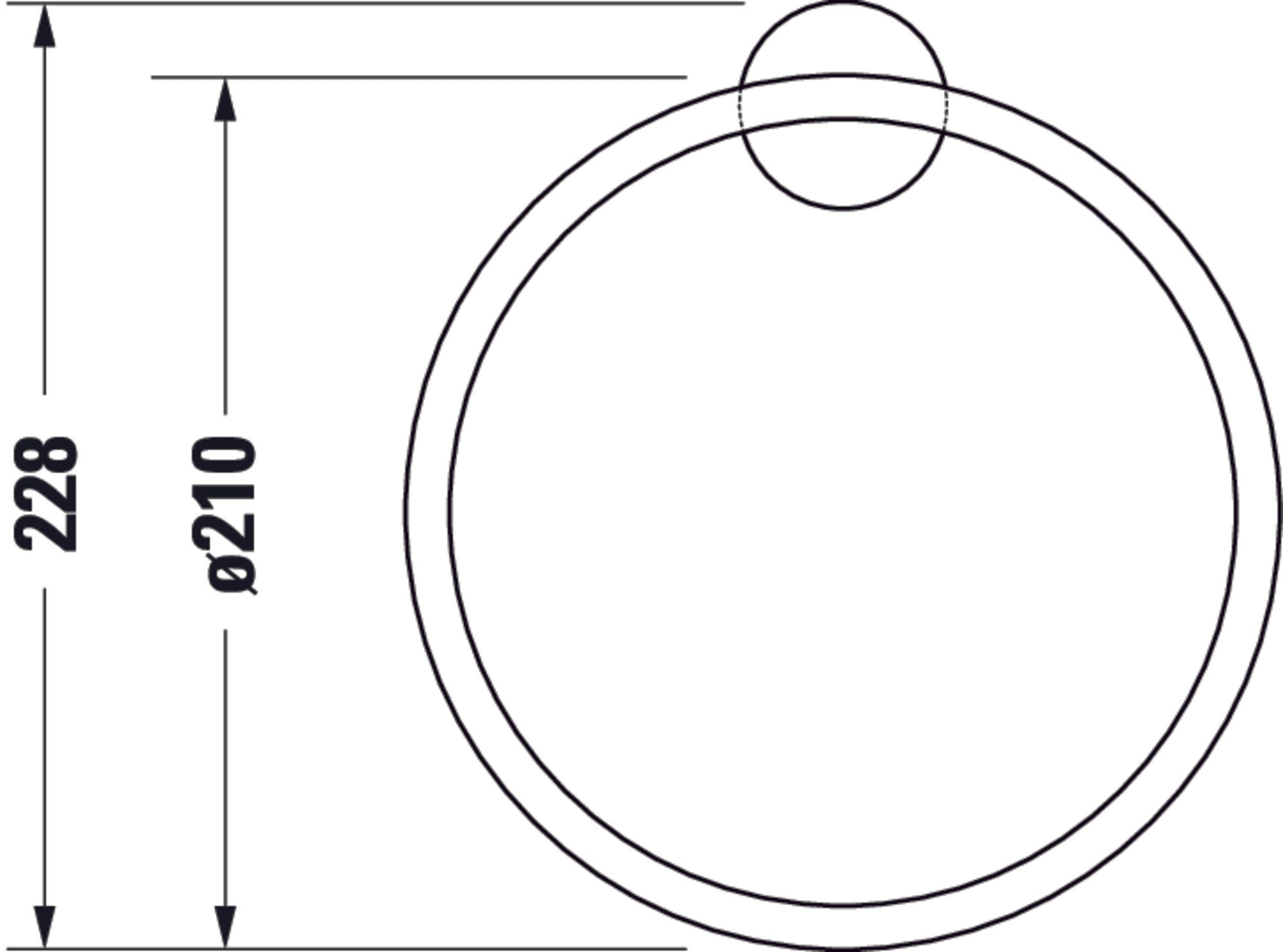 Duravit Starck T anneau porte-serviettes