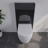 Ensemble complet - WC suspendu NT2039 Blanc avec siège Soft-Close et module sanitaire 805S Noir