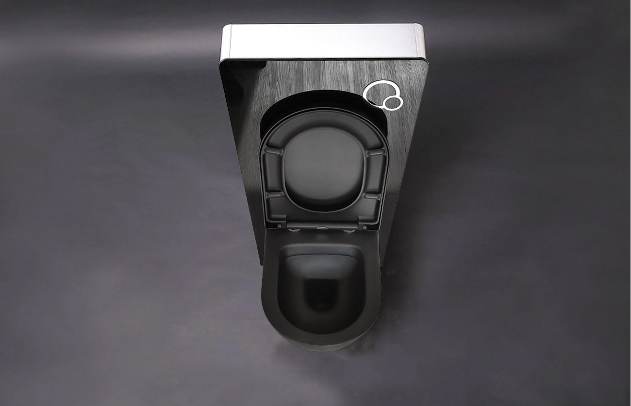 WC compleet pakket 43: WC B-8030R Zwart